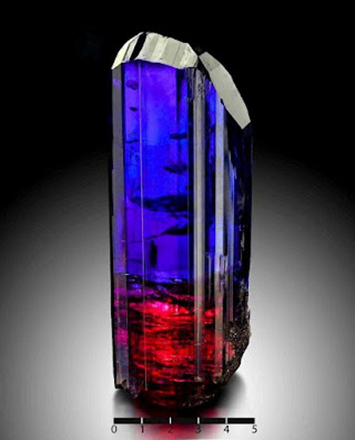 Pleochroism in Tanzanite