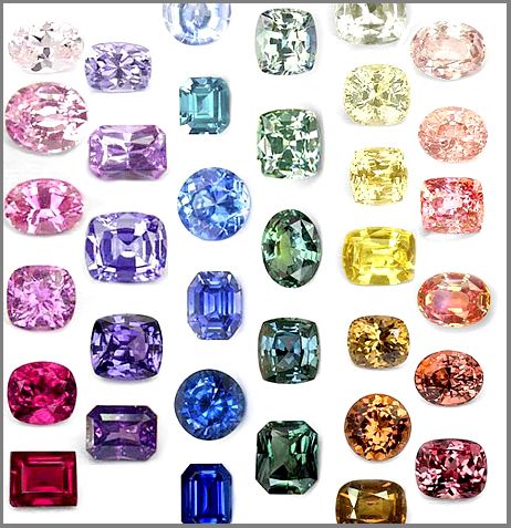 Multi color Sapphires